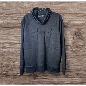 Under Armour Men's Blackout Logo Cold Gear Loose Pullover Hoodie Size X-Large